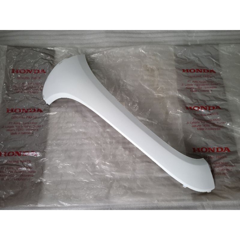 Cover L front kap sayap depan kiri scoopy new led prestige K2F 2021 - 2023 putih mutiara doff origin