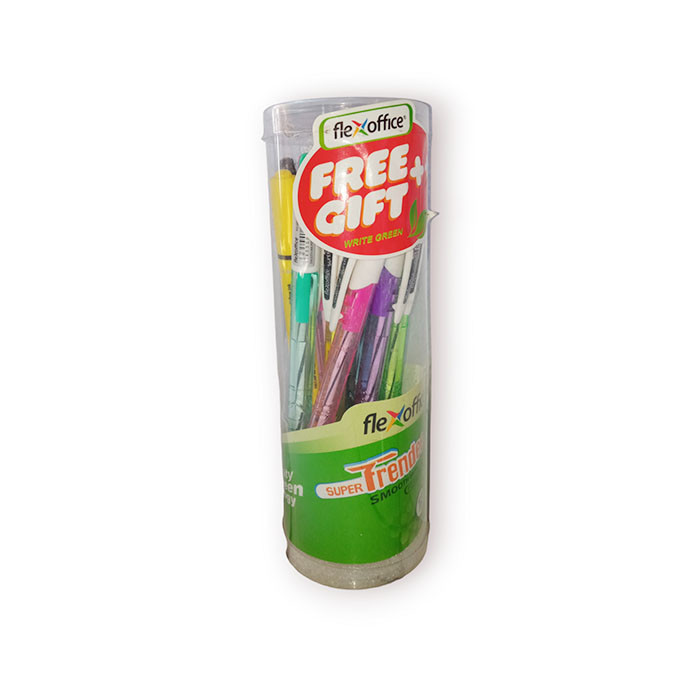 

Pena Flexoffice Trendee FO-GELB09 / Ballpen 0.6 Mm Pulpen Tinta Hitam 1 Pak Murah