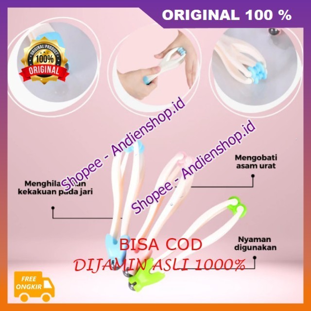 BELI 1 GRATIS 1 Alat Pijat Jari Asam Urat 100% ASLI Alat Pijit Jari Tangan Kaki Finger Roller Pijat 