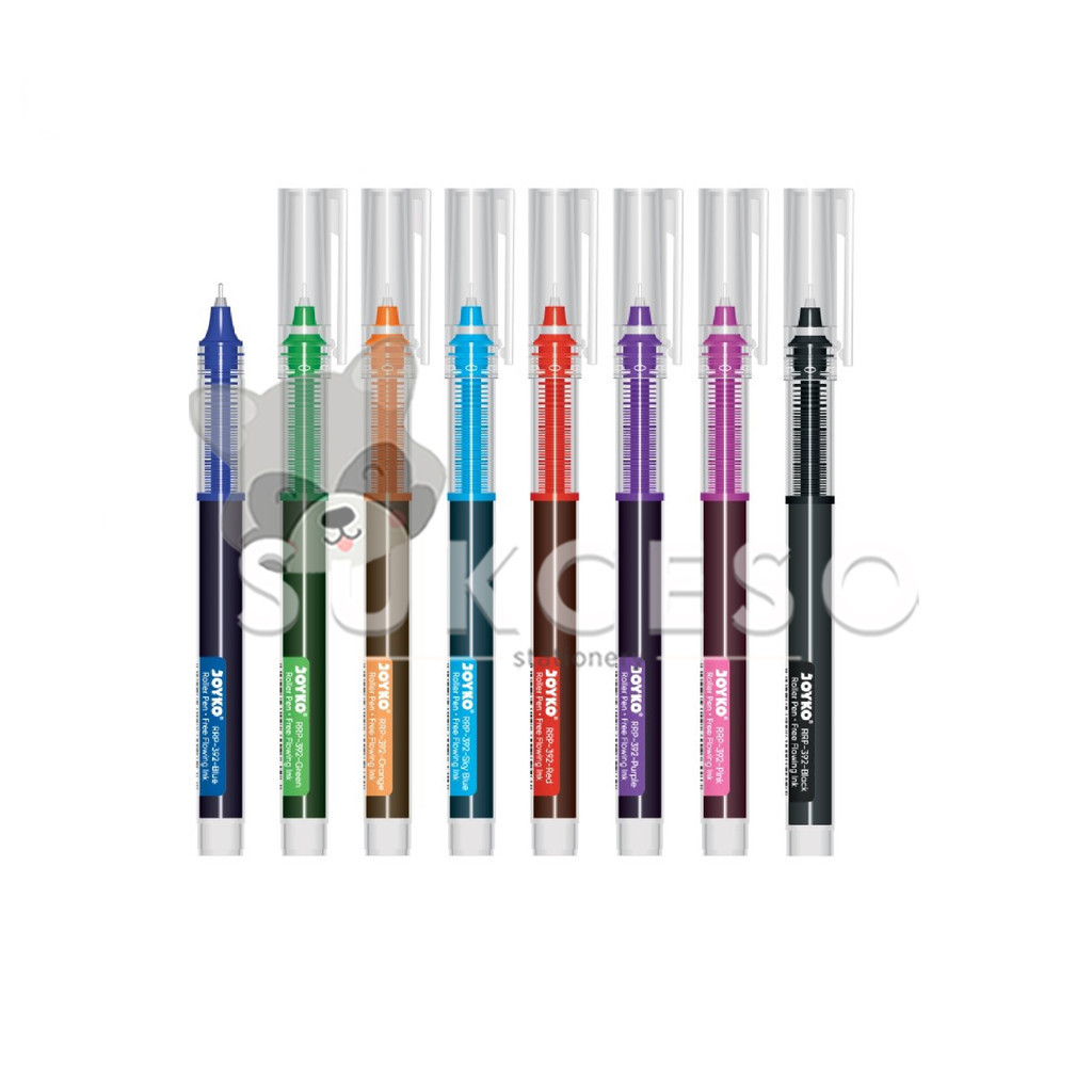 

Joyko Roller Pen RRP-392 Pulpen Gel Free Flowing Ink Warna 0.5mm Murah