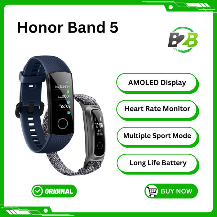 HONOR BAND 5 Spo2 - AMOLED DISPLAY - COLORFUL WATCHFACE - SMARTBAND