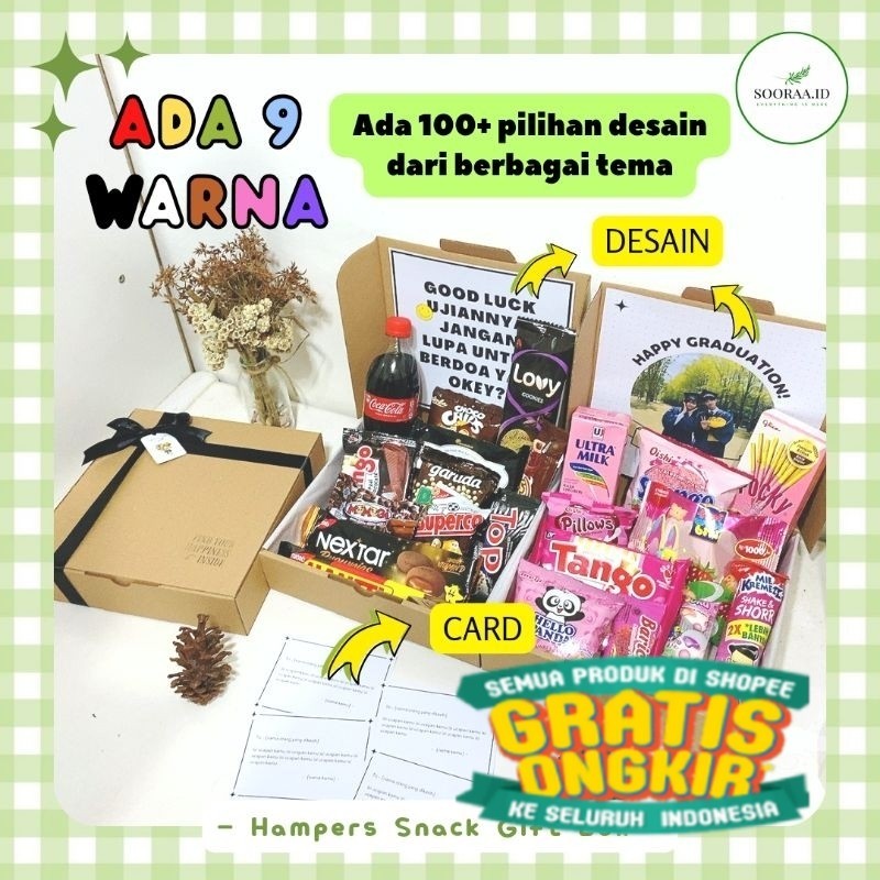 [BACA DESKRIPSI] Hampers snack ulang tahun - Hampers lebaran - Hampers Ramadhan - snack box - gift b