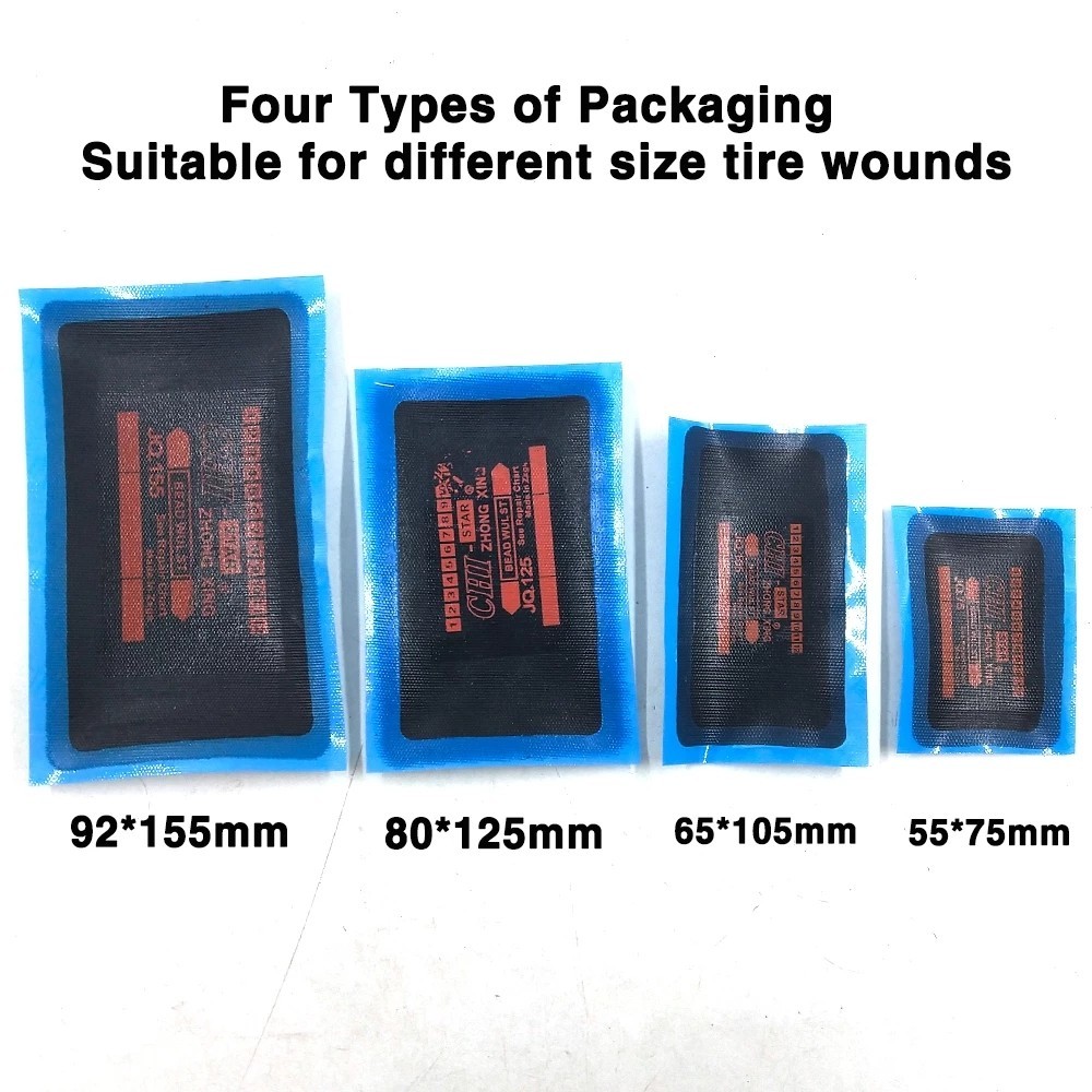 Four Sizes Meridian Tube Cold Patch Film Tire patches for automobiles and trucks Tire repair tools f