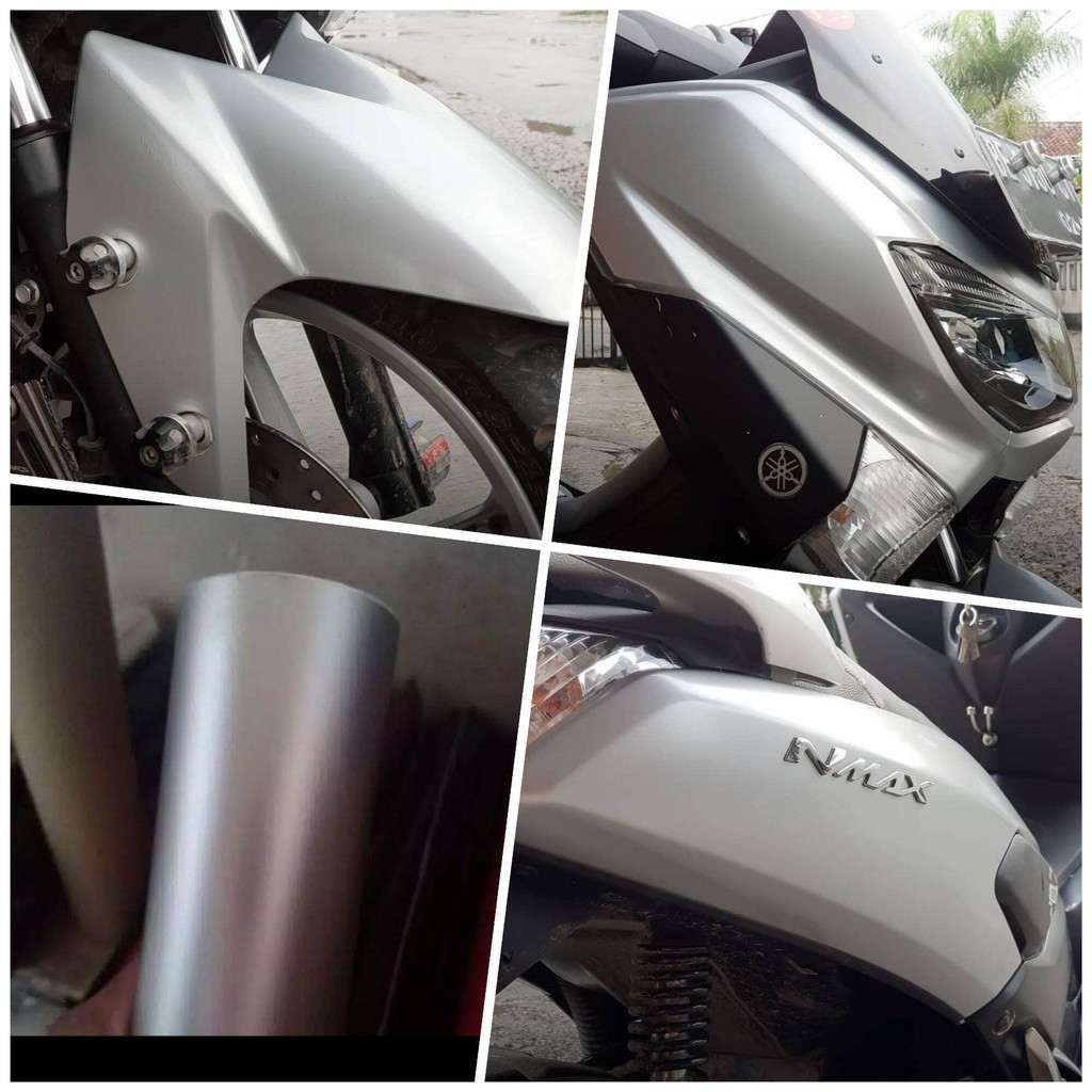 Skotlet Silver Doff Stiker Motor Silver Glossy Skotlet Motor Warna Silver