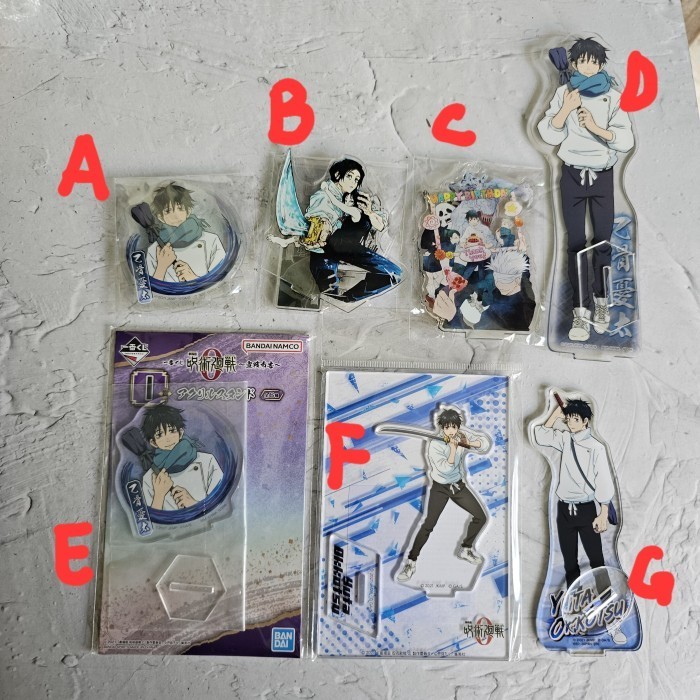 acrylic stand yuta okotsu birthday jump shop ichiban kuji - c