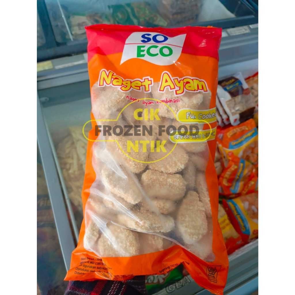 

SO ECO Naget Ayam 1kg Frozen food cik ntik Jambi cemilan jajanan seblak korea jepang