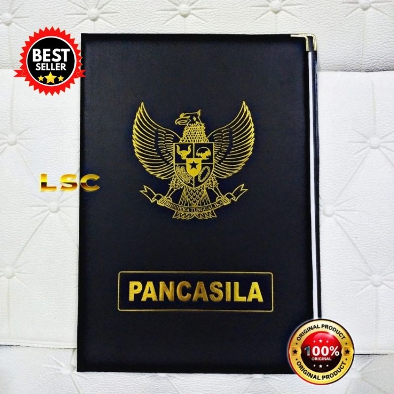 

Map upacara satuan, ukuran map +/- 34x24 cm hitam gold foil emboss