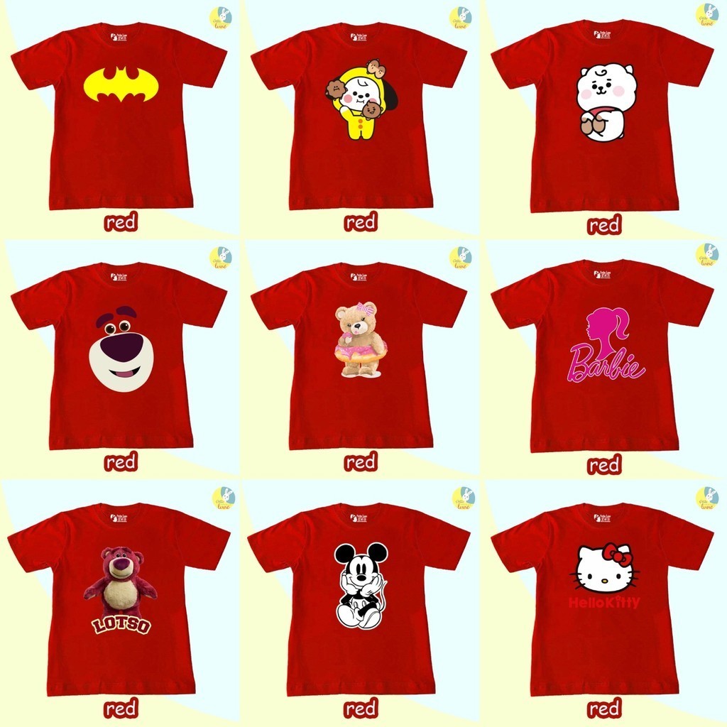 [MMW] COD INSTANT KAOS MERAH MERDEKA ANAK Cewek Cowok Atasan Murah DISKON Lebaran Lengan Pendek TK S