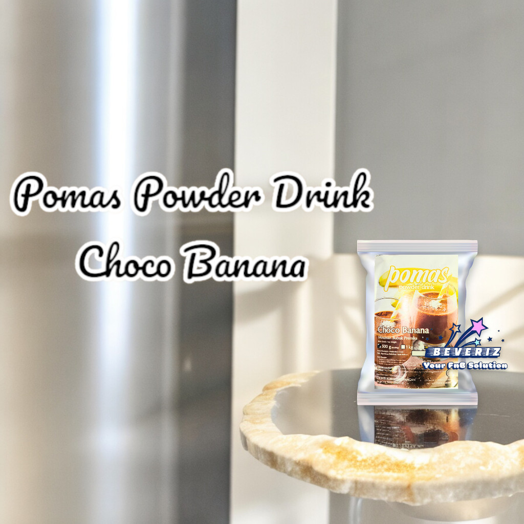 

Pomas Choco Banana Powder Drink | Bubuk Minuman Rasa | Serbuk Boba Bubble Kekinian 500 Gram