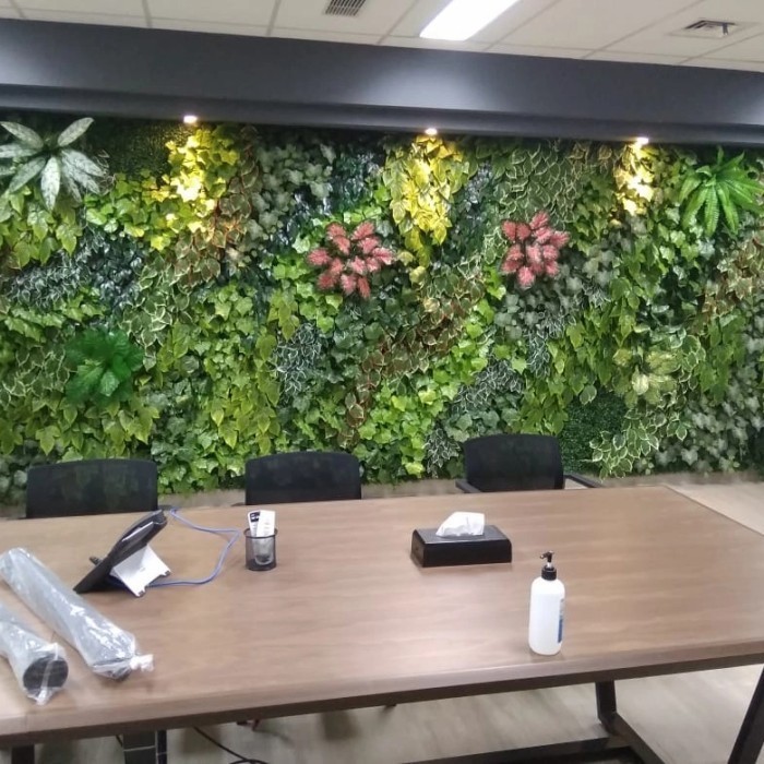Desain Vertical Garden Artificial Taman Vertikal Garden Indoor outdoor