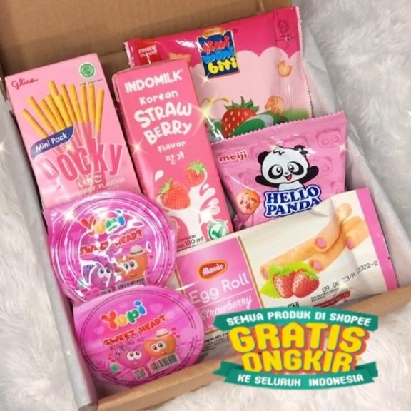 

(KIRIM HARI INI )Hampers kado hadiah giftbox murah terjangkau untuk pacar sahabat kesayangan teman dll/ hitam putih pink polos