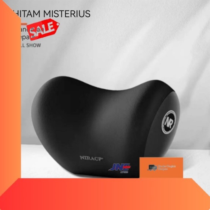 ✨BISA COD✨ -Hitam Bantal Mobil Bantal Sandaran Punggung Kulit Premium Memory Foam - set