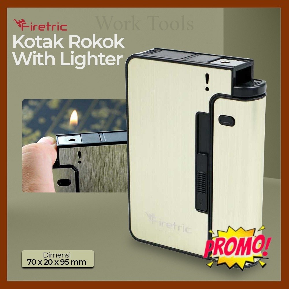 Kotak Bungkus Rokok Elegan Aluminium Cigarette Case
