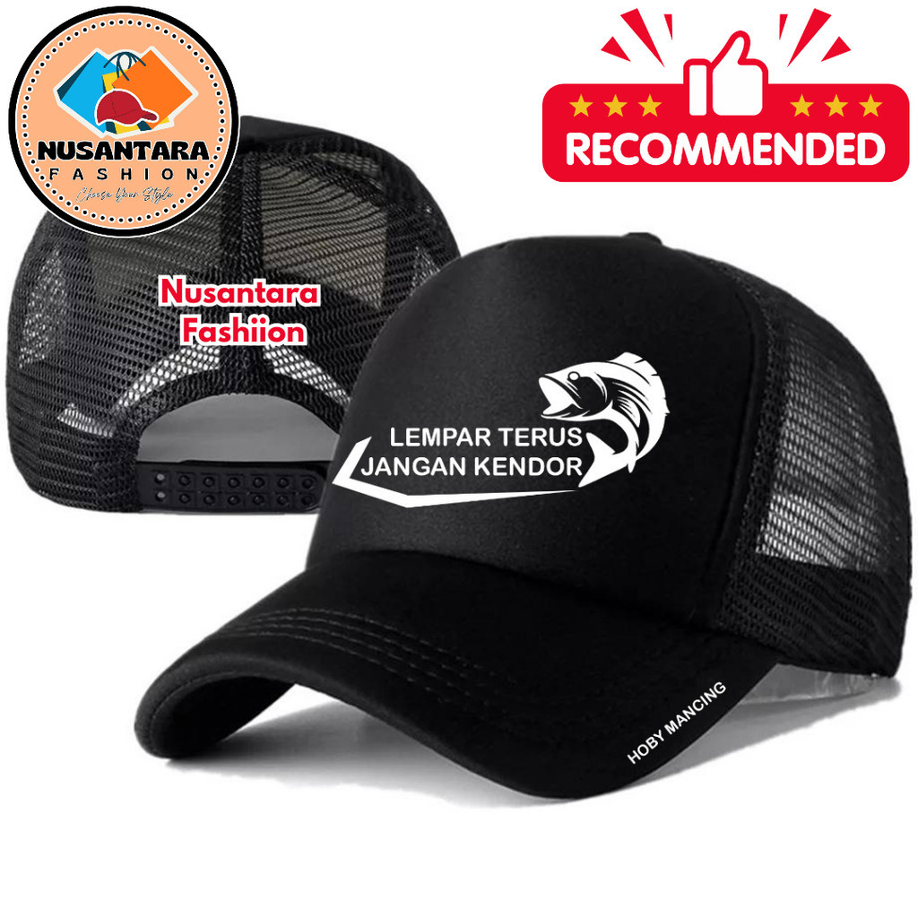 Nusantara Fashiion Topi Trucker HOBI MANCING - Topi Distro HOBI MANCING Logo - Topi HOBI MANCING Pre