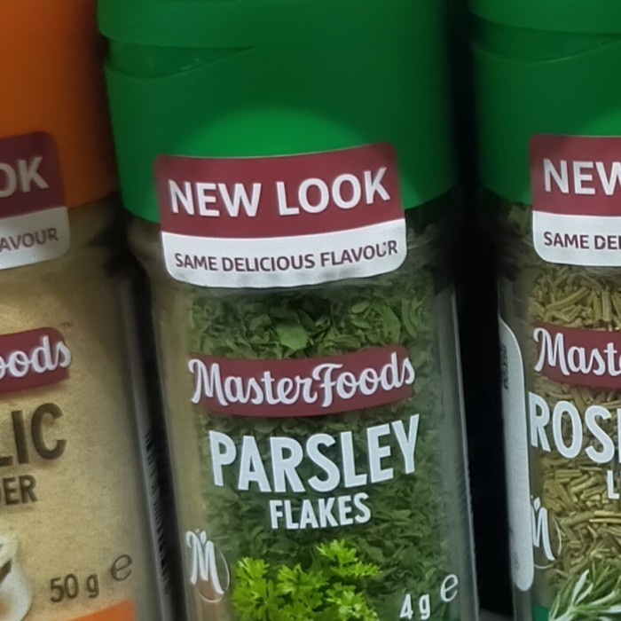 

masterfoods parsley flakes 4gr herb