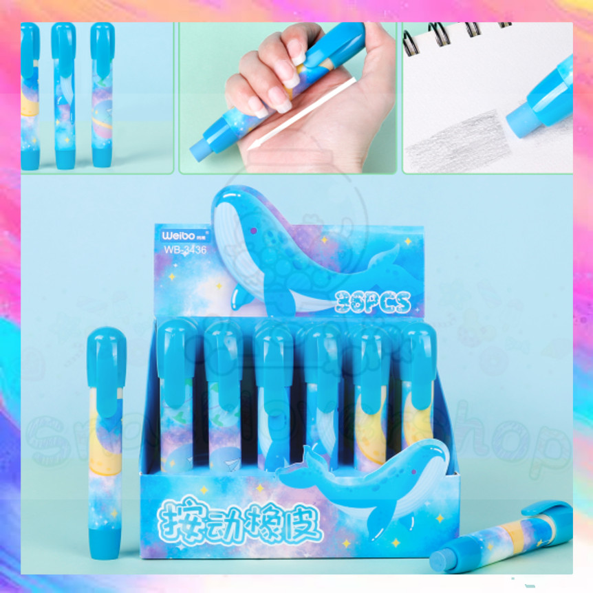 

Penghapus Pensil Mekanik Motif Karakter Lucu / Mechanical Eraser / Hapusan Eraser Lipstik