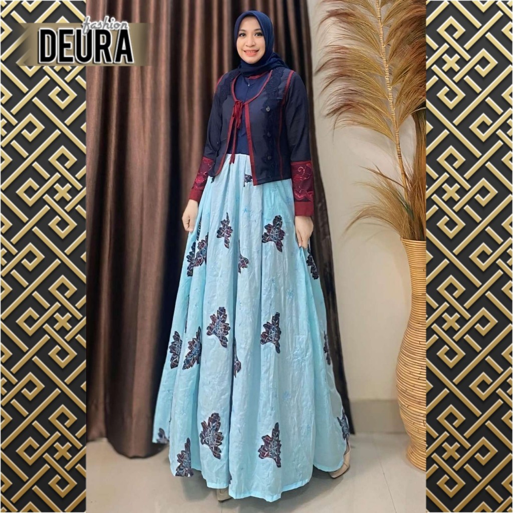 DEURA FASHION - Set Gamis Wanita Deura SD-463 / Gamis Deura Terbaru / Gamis Deura Original