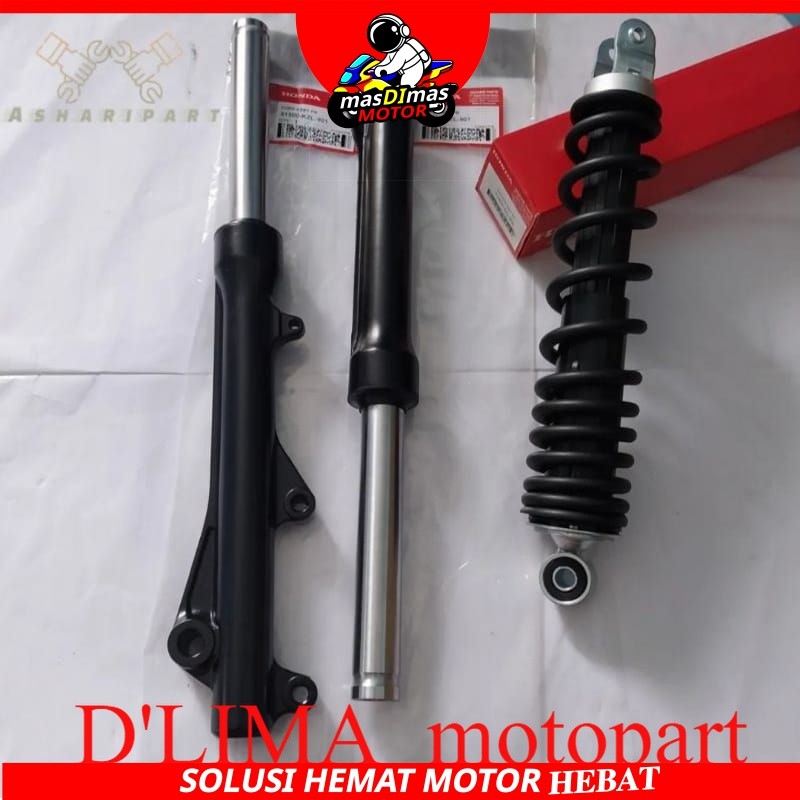 SHOCK DEPAN HONDA BEAT FI, SCOOPY FI + TABUNG SHOCK DEPAN BEST FI, SCOOPY FI PAKET HEMAT AS SHOCK HO