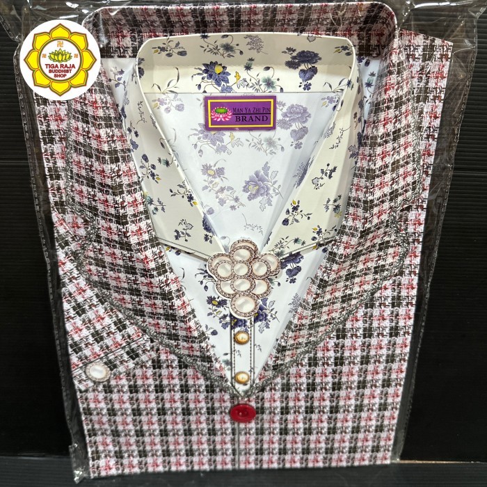 Baju Kertas Setelan Jas Set Wanita Import Sembahyang Qing Ming Cengbeng Leluhur CA