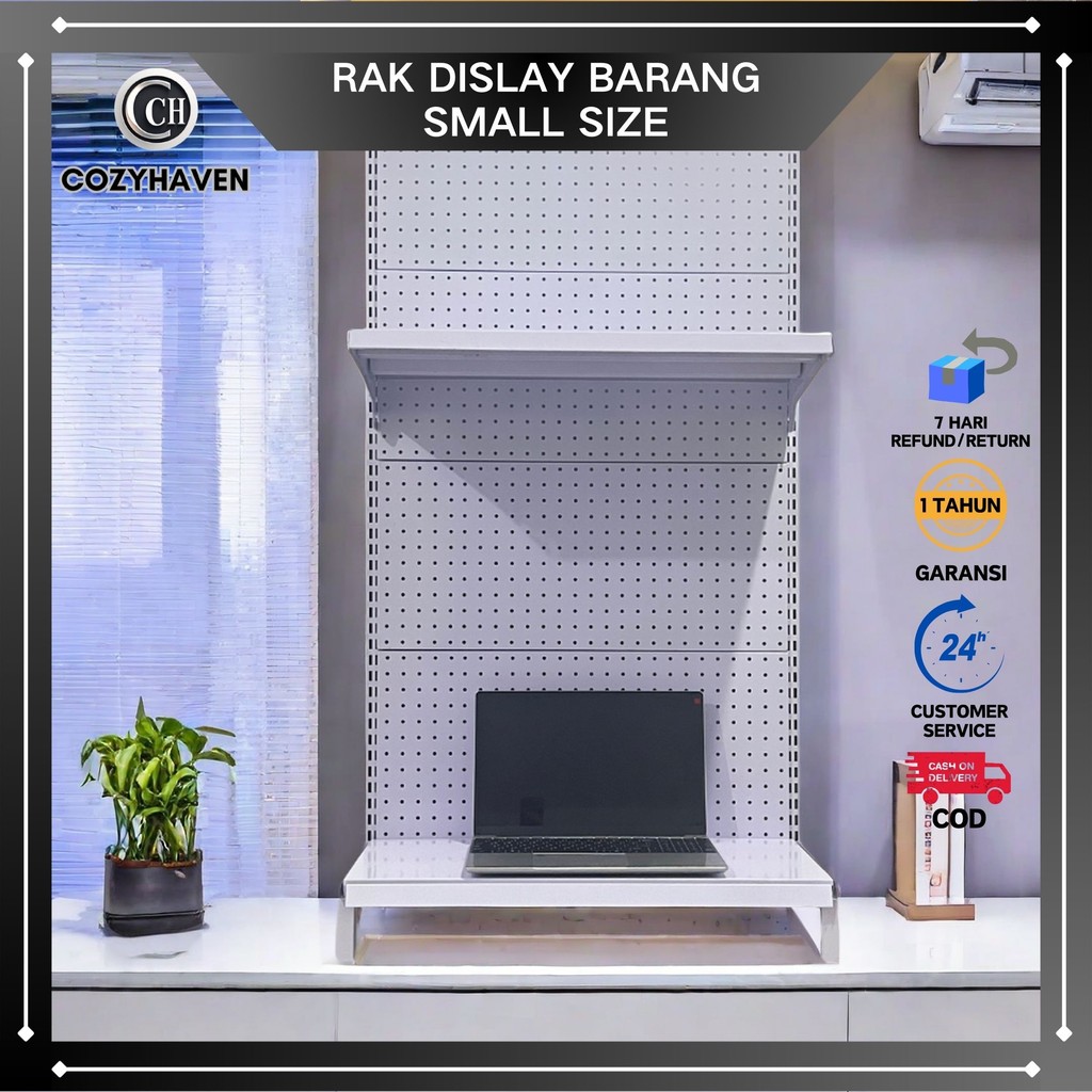 CozyHaven - Rak Baja 100% Rak Supermarket Display Toko Rak Susun Sederhana Penjualan Makanan Ringan 
