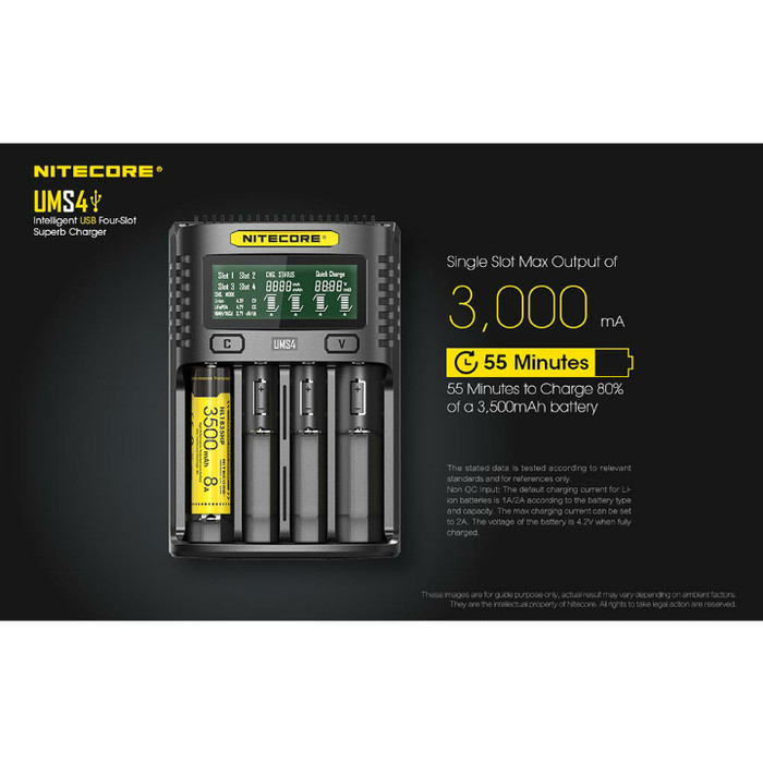 NITECORE Charger Battery 4 Slot UMS4