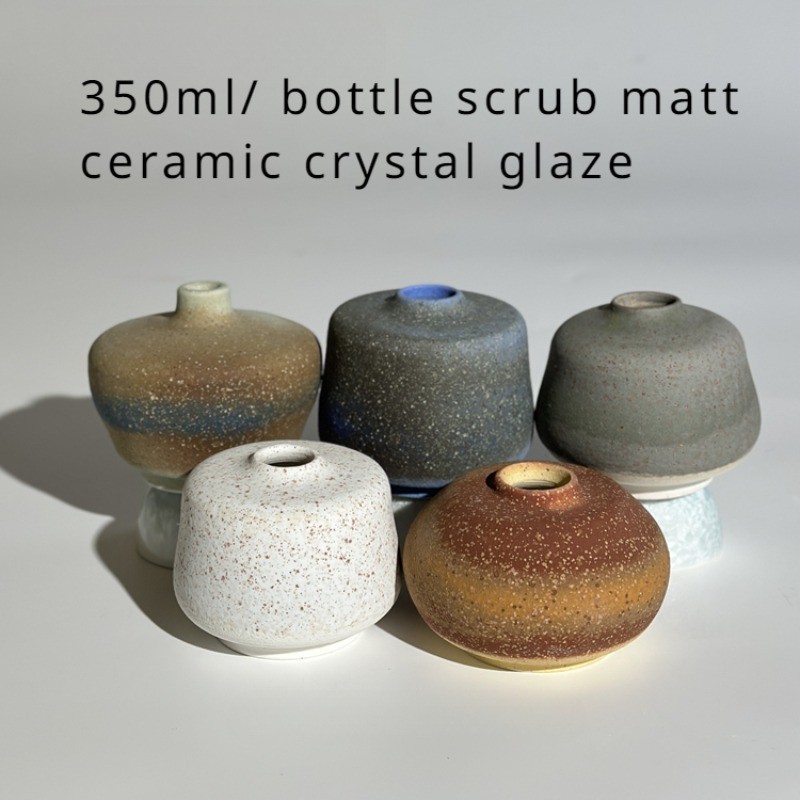 

350ml/ Bottle Medium Temperature Firing Pottery Scrub Matte Crystal Glaze DIY Creative Ceramic Handicrafts Coloring Pigment