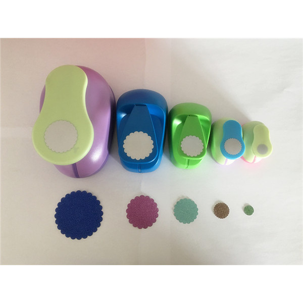 

Free Ship 15mm-71mm Wave Circle Shaped craft punch Scrapbooking School Geometry Paper Cutter EVA foam Wave Round Hole Punches