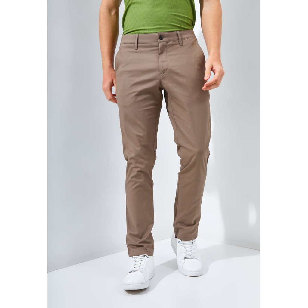 Jack Nicklaus Fox Celana Panjang Pria Slim Fit Khaki