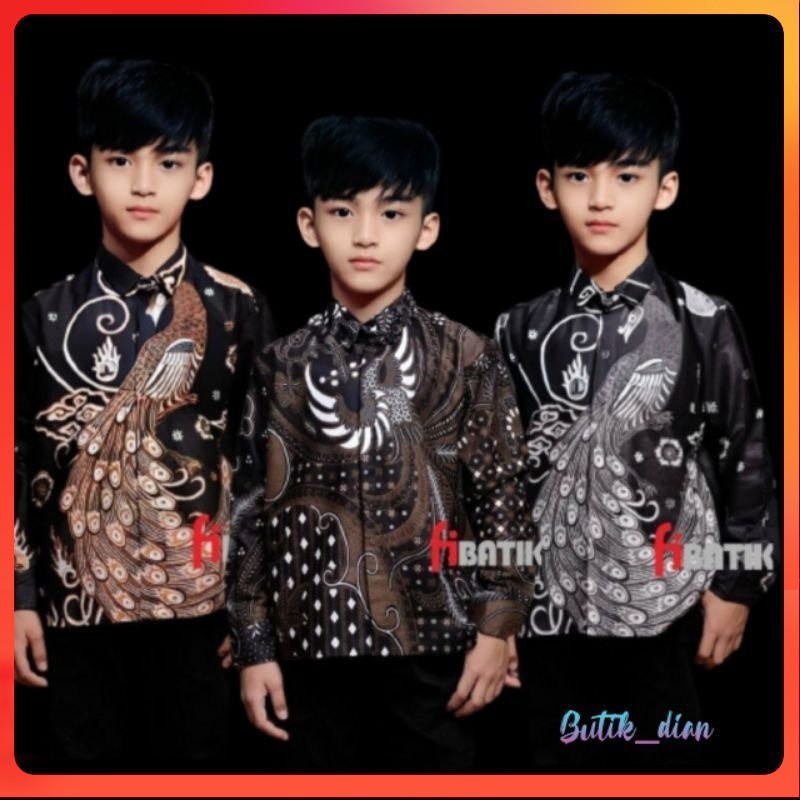 OOTD Kemeja Batik Anak Dian - Batik Anak Baju Laki-laki Umur 2-12 Tahun OOTD