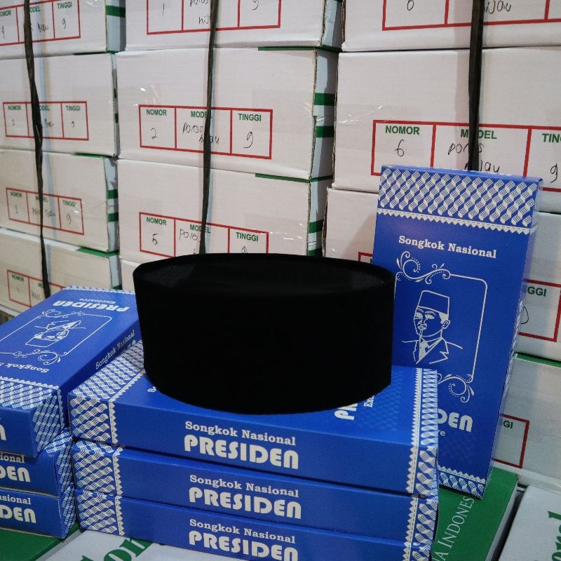 Peci songkok presiden nasional/peci kopeah songkok/songkok/peci hitam/peci songkok hitam Ac