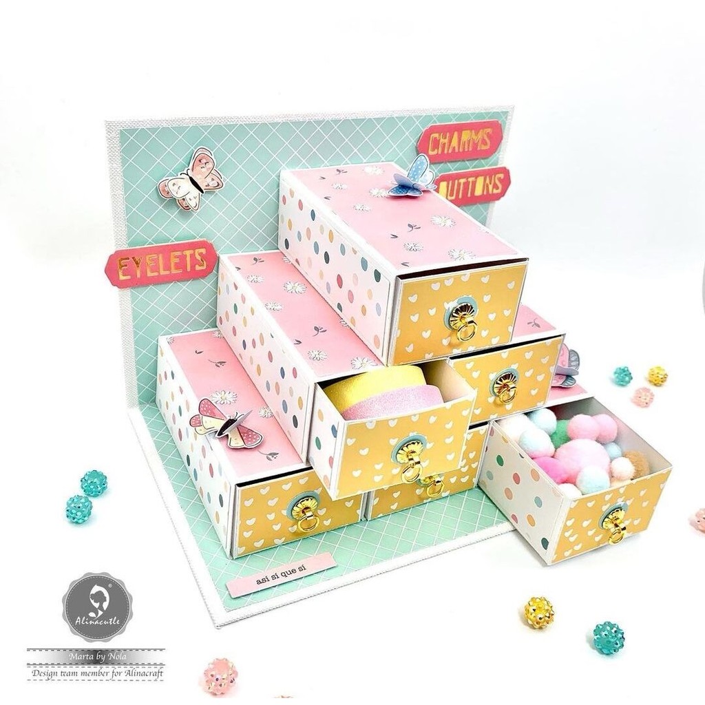 

Alinacutle Metal Cutting Die Cut Craft Cutting Storage Drawer Gift Box Case Scrapbooking Paper Craft Handmade Card Template