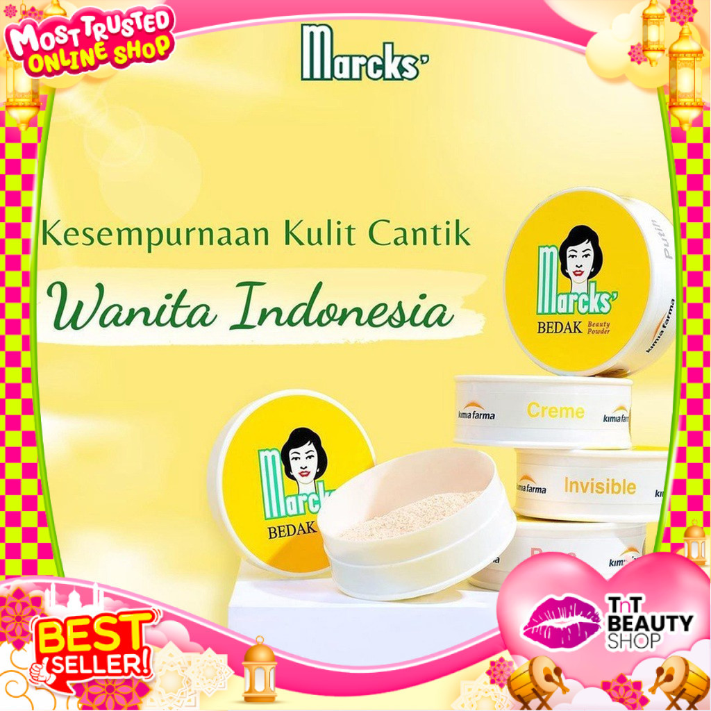 Marcks Bedak Classic 40gr - Bedak Tabur - Loose & Beauty Powder | Tnt Beauty Shop