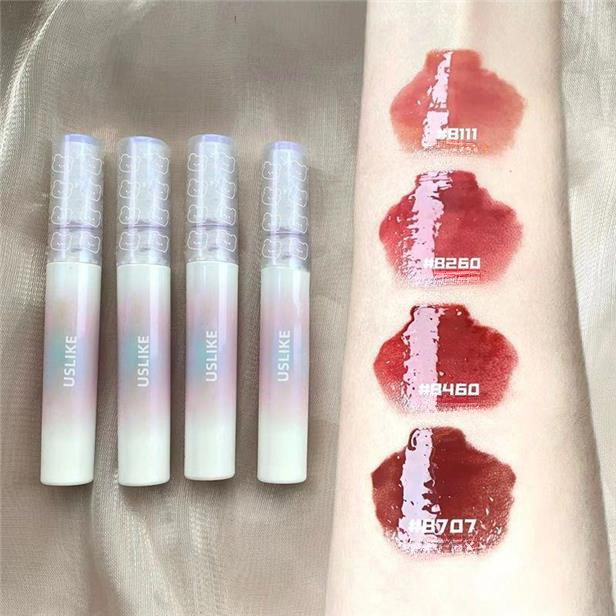 Unimese Uslike Rainbow Glossy LipTint Waterproof Tahan Air Tahan Lama Lipcream Untuk Harian