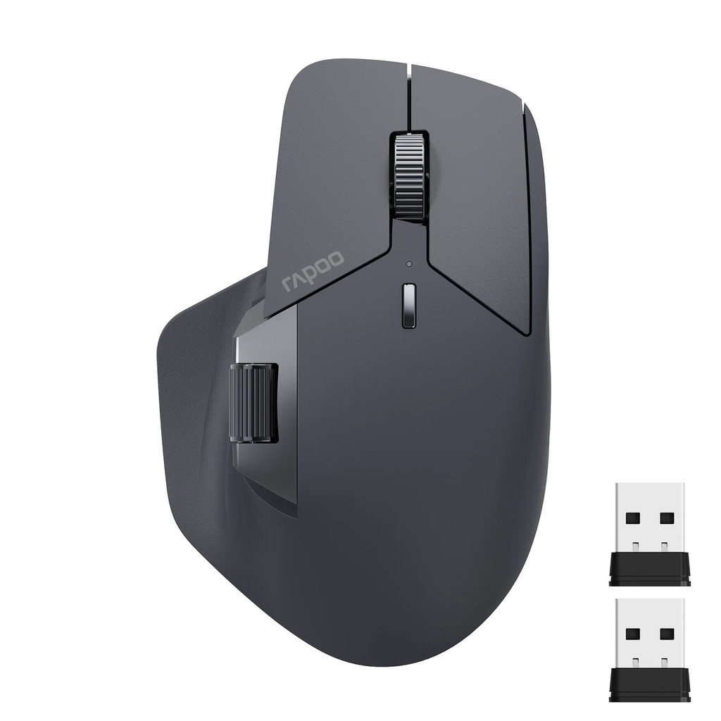 

Rapoo MT760L/MT760M Multi-mode Rechargeable Wireless Mouse Ergonomic 4000 DPI Support Up to 4 Devices Bluetooth Mouse
