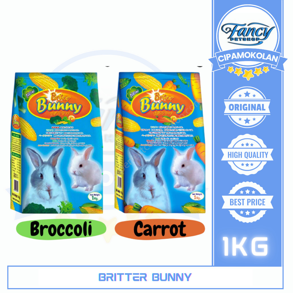 BRITER BUNNY 1kg makanan kelinci Rabbit food 1 kg Britter Bunny