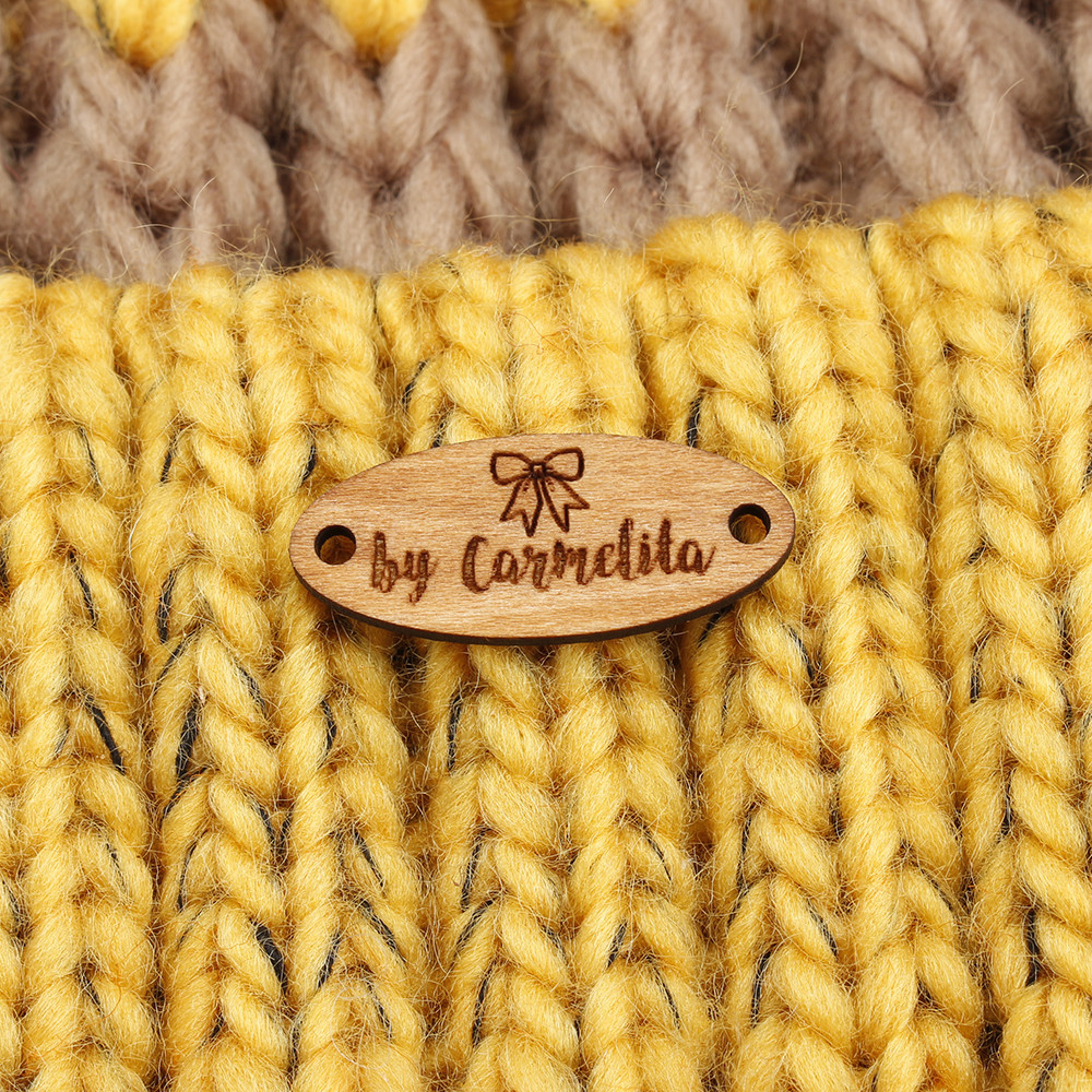 

Wooden labels, Square wooden label, knit labels, personalized labels, engraving labels,Oval wooden label (WD3198)