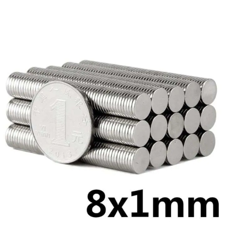 Magnet Magnit Besi Berani Neodymium Ukuran Besar Kecil Strong Kuat Bulat Kancing Koin Chrome Ndfeb