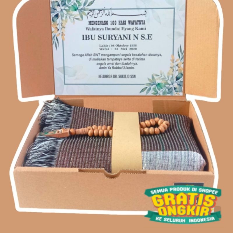 Sajadah Sovenir Sajadah Hampers Tahlilan Sovenir Pernikahan Sovenir oleh oleh Haji Souvenir Tahlilan