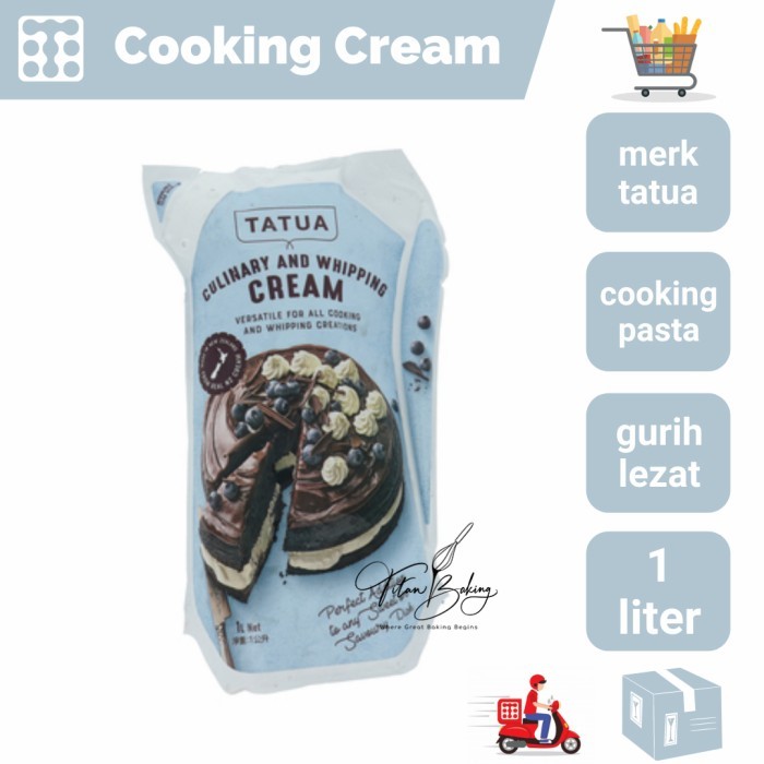 

Cooking Cream Krim Utk Masak Rasa Amat Gurih Tidak Asin Tatua 1ltr