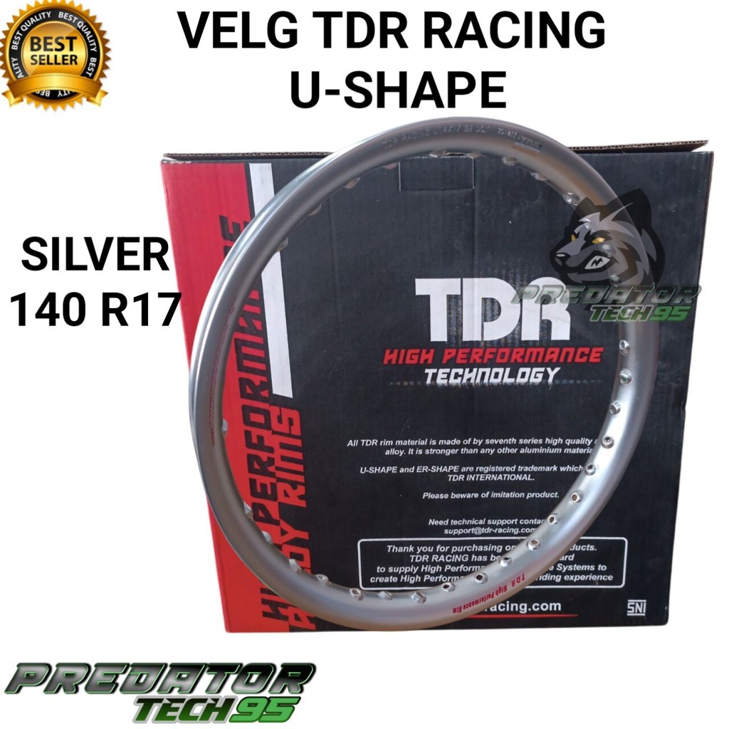 VELG TDR U-SHAPE U SHAPE SILVER RING 17 140
