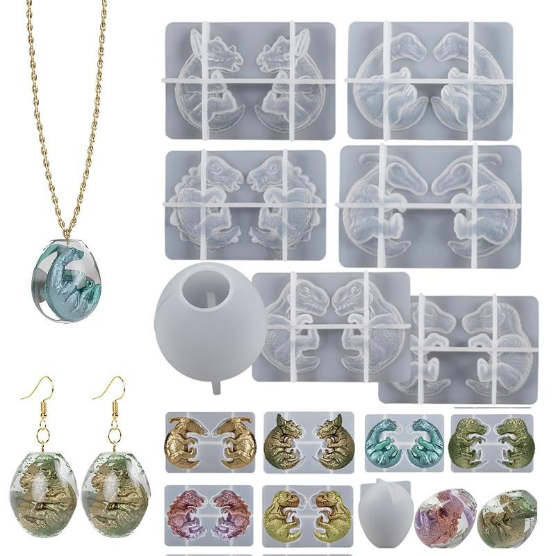 

DIY Mini Dragon Egg Epoxy Resin Molds For Jewelry Keychain Mini Pendant Casting Silicon Mold For UV Resin DIY Art Crafts