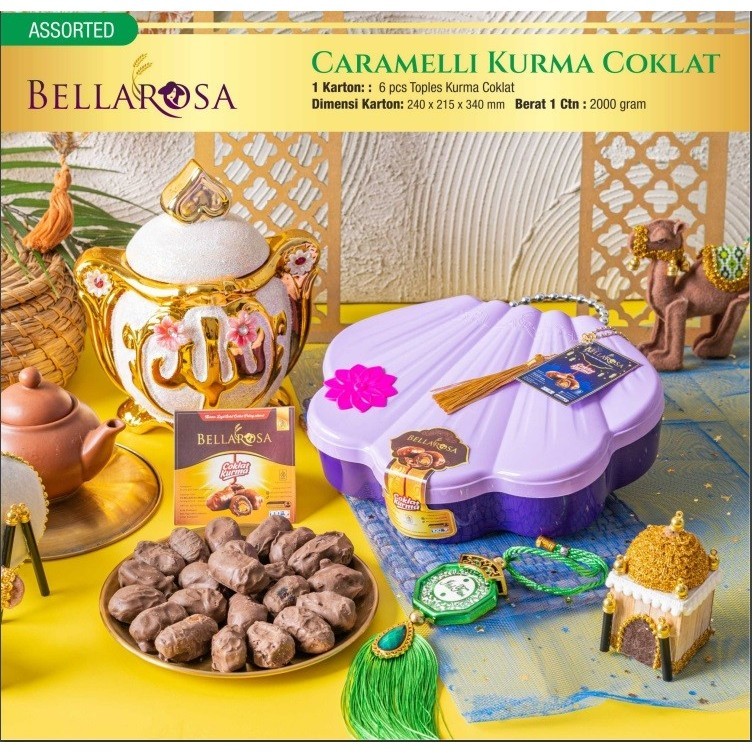 

Parsel Kue Hampers Lebaran Bellarosa Murah Meriah - CARAMELLI KURMA COKLAT