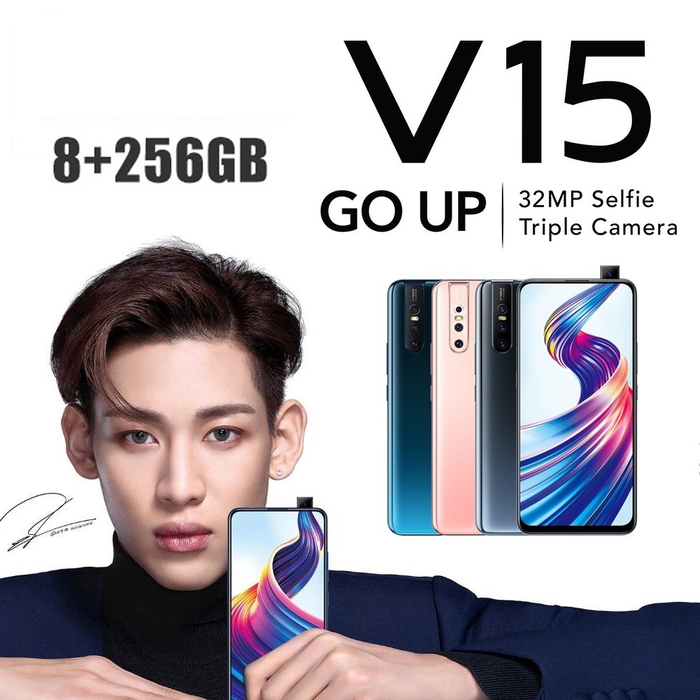 Handphone vivo V15 Ram8 256GB 6.53-inch Hp Smartphone