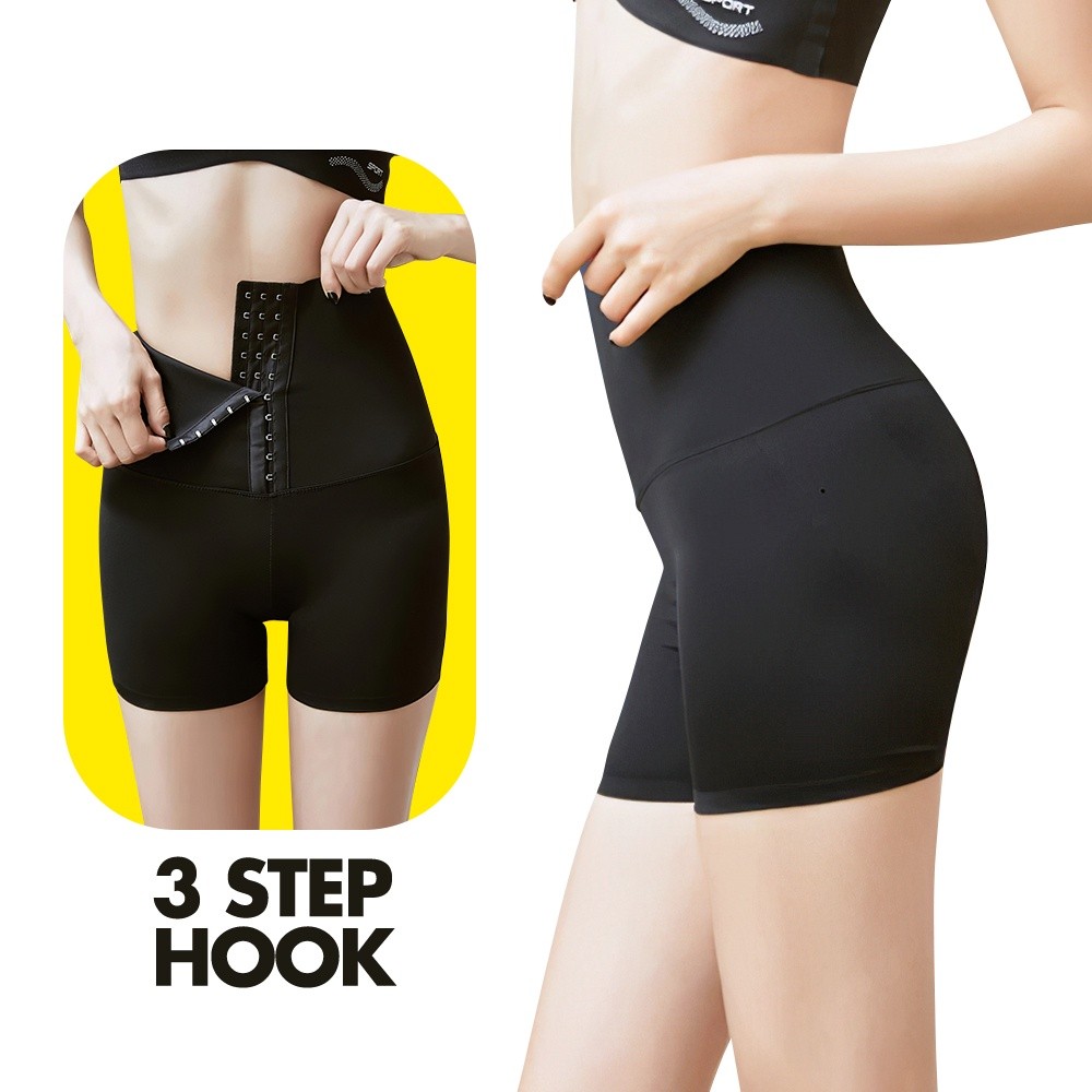 (Grosir) Scelta Korset Legging Celana Pendek Olahraga Pelangsing Pengencang Pengecil Lemak Perut Kan