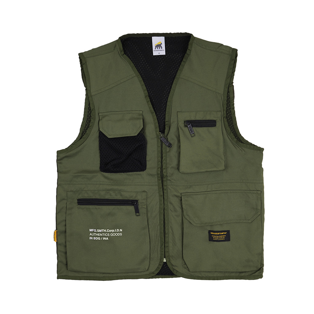 House of Smith Vest Pria - Leif Utility Vest #2 - Rompi