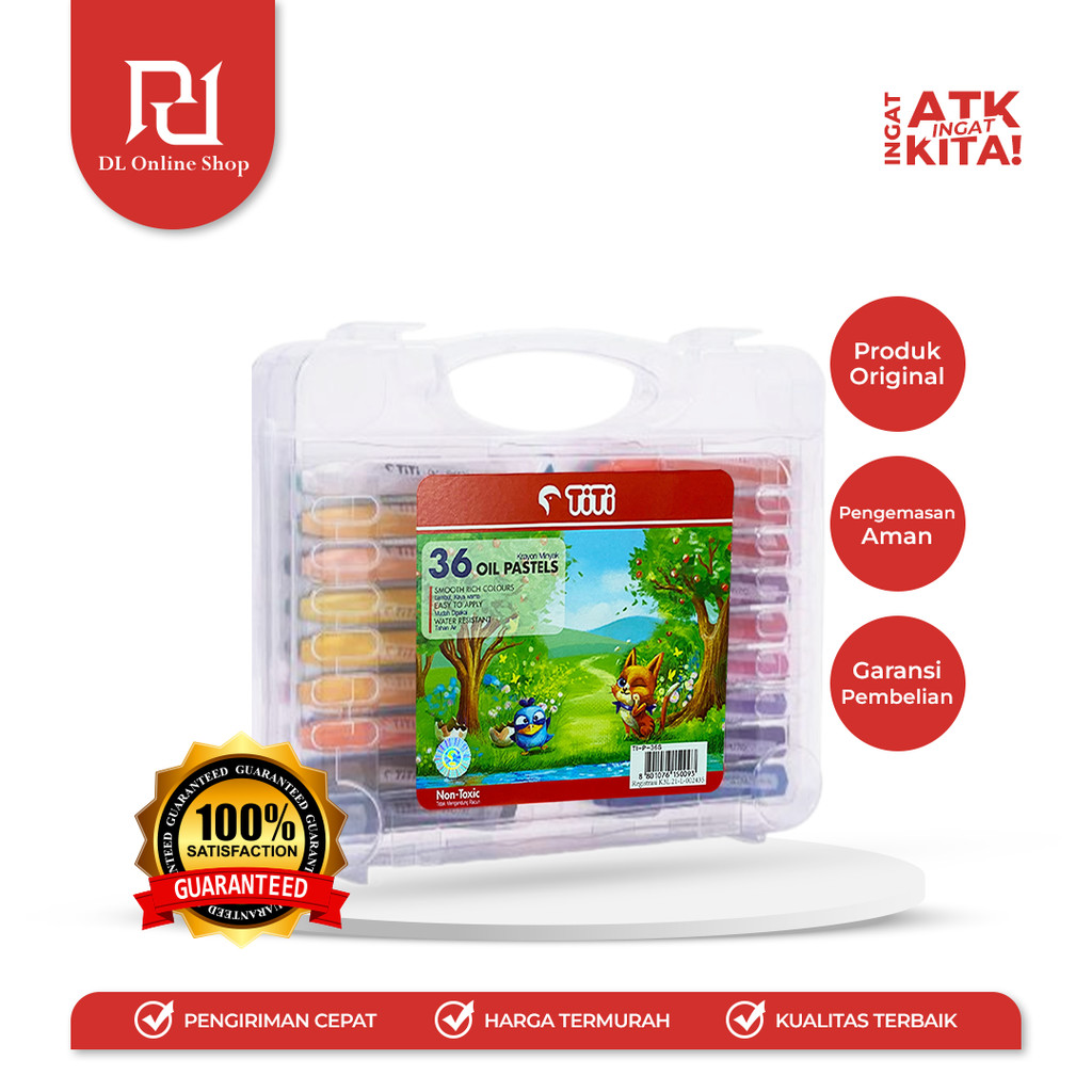 

TITI KRAYON MINYAK/ CRAYON OIL PASTEL 36 TI-P-36S (1SET)