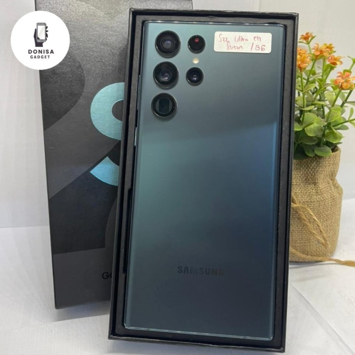 Samsung Galaxy S22 Ultra 5G 12/512gb RESMI SEIN - SECOND FULLSET - WARNA Green