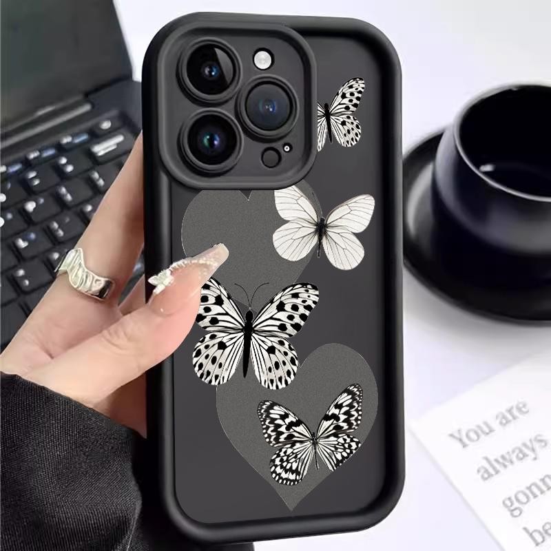 Casing Hp For Oppo Reno5 4G 5G Reno3 Reno4 F Reno4 Lite Reno5 F K Z Reno6 Slikon Soft Bumper Butterf