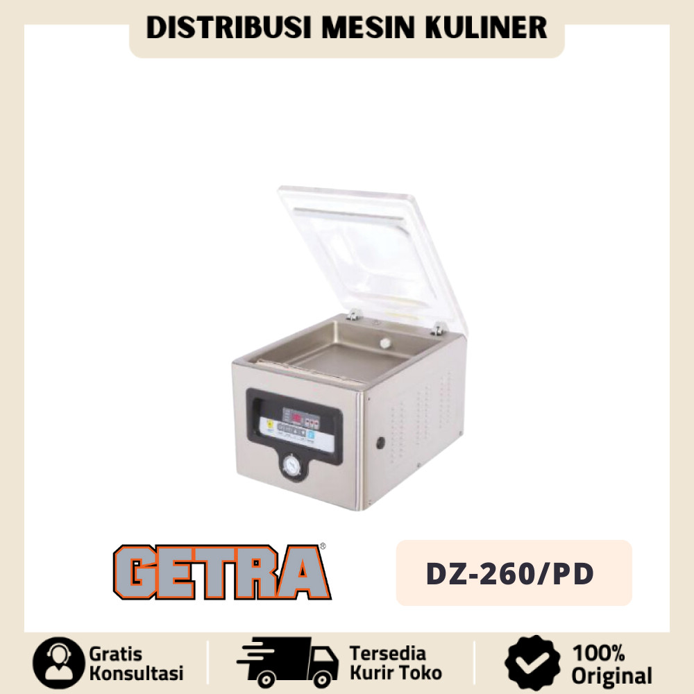 MESIN VAKUM GETRA DZ-260/PD VACUUM SEALER PLASTIK KEMASAN DZ 260PD