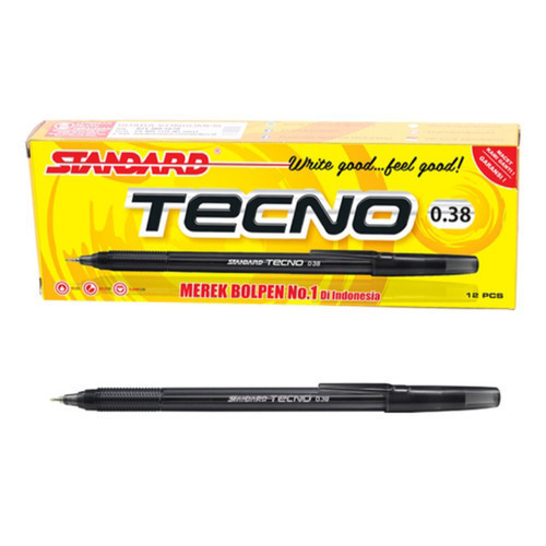 

Pulpen Standard Tecno 0.38mm - 1 Lusin 12 PCS - CBY